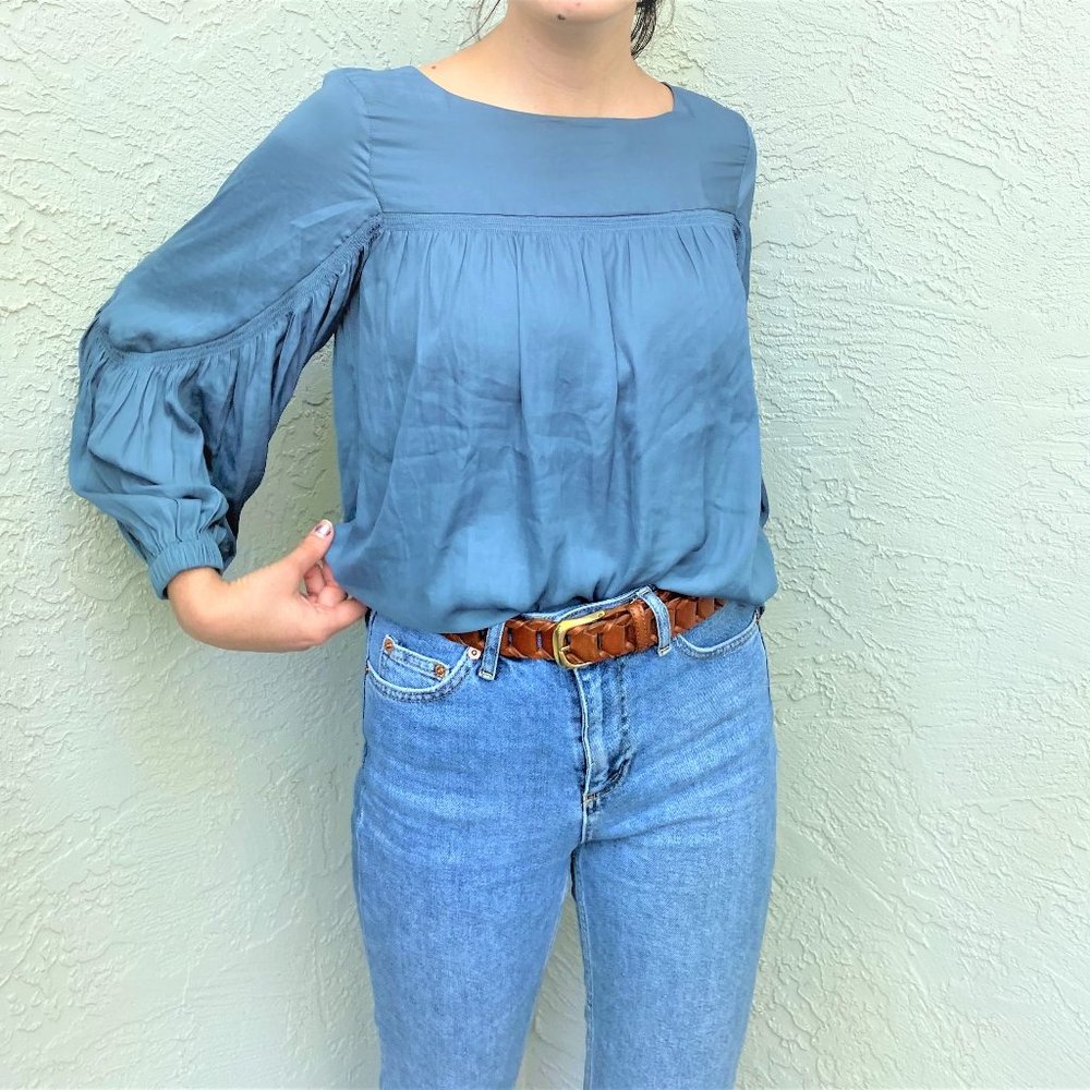 LOFT Fowy Pesant Blouse